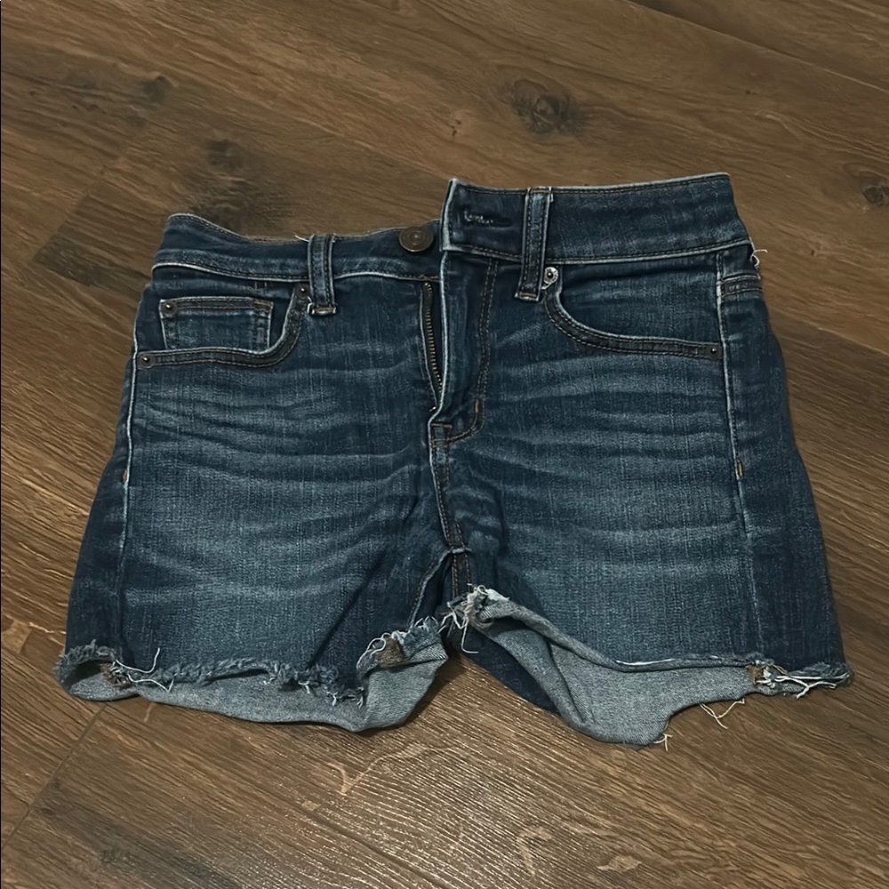 American Eagle Outfitters Dark Blue Jean Shorts